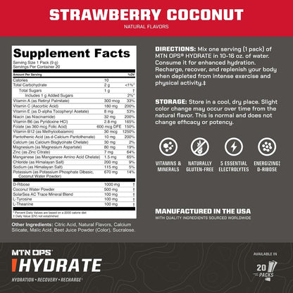 MTN OPS Hydrate Strawberry Coconut + Pineapple Bundle