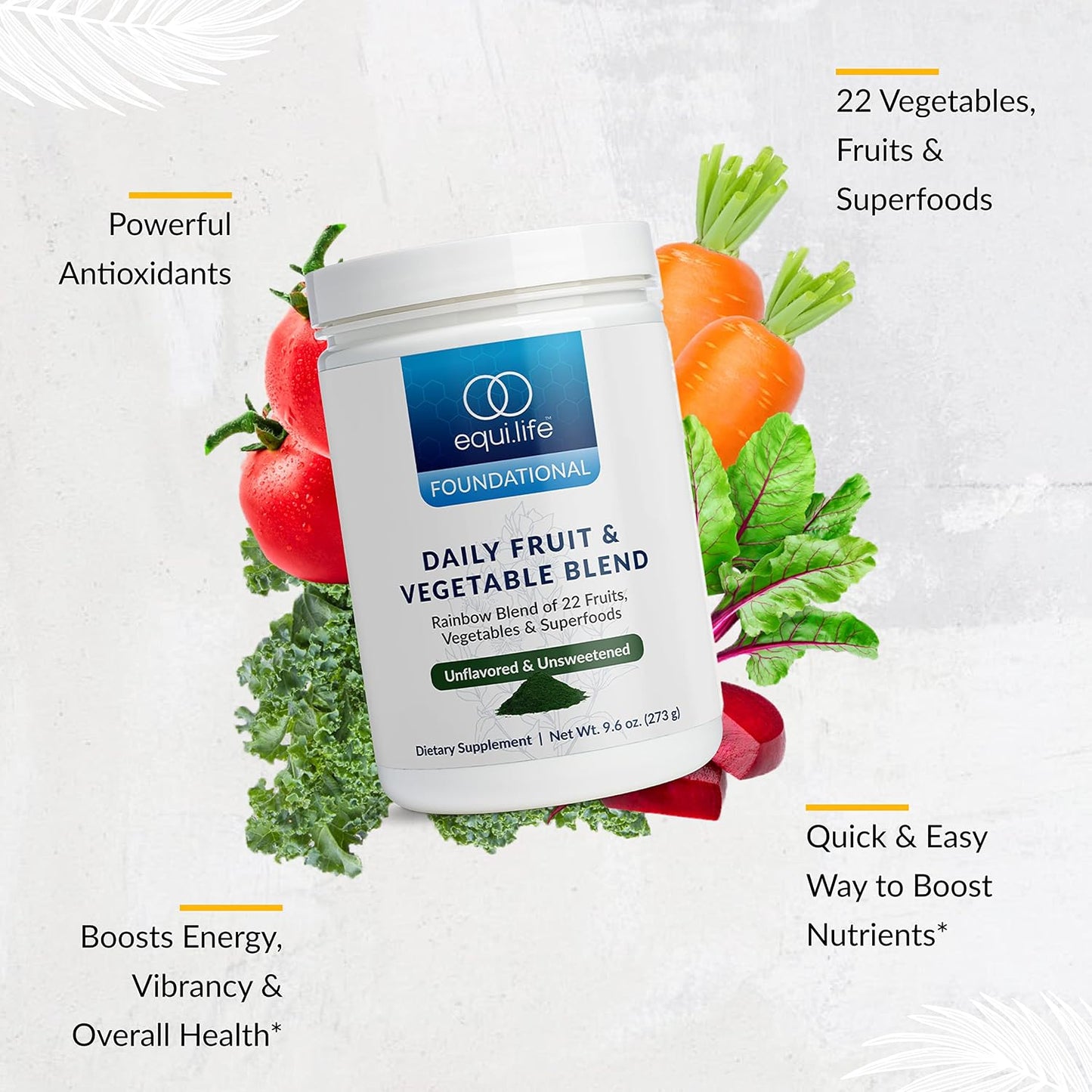 Equilife Chocolate Daily Nutritional Support & Unflavored Superfoods Bundle