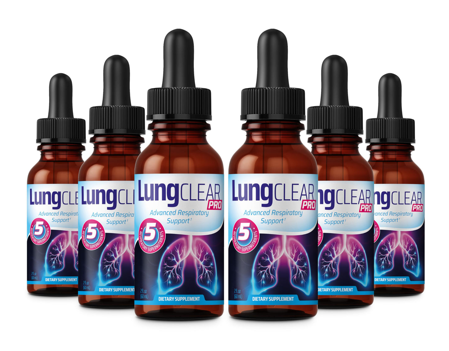 Lung Support Supplement Drops with Wild Mullein Leaf Extract for Lungs and Mucus Relief Support - 2 Fl oz