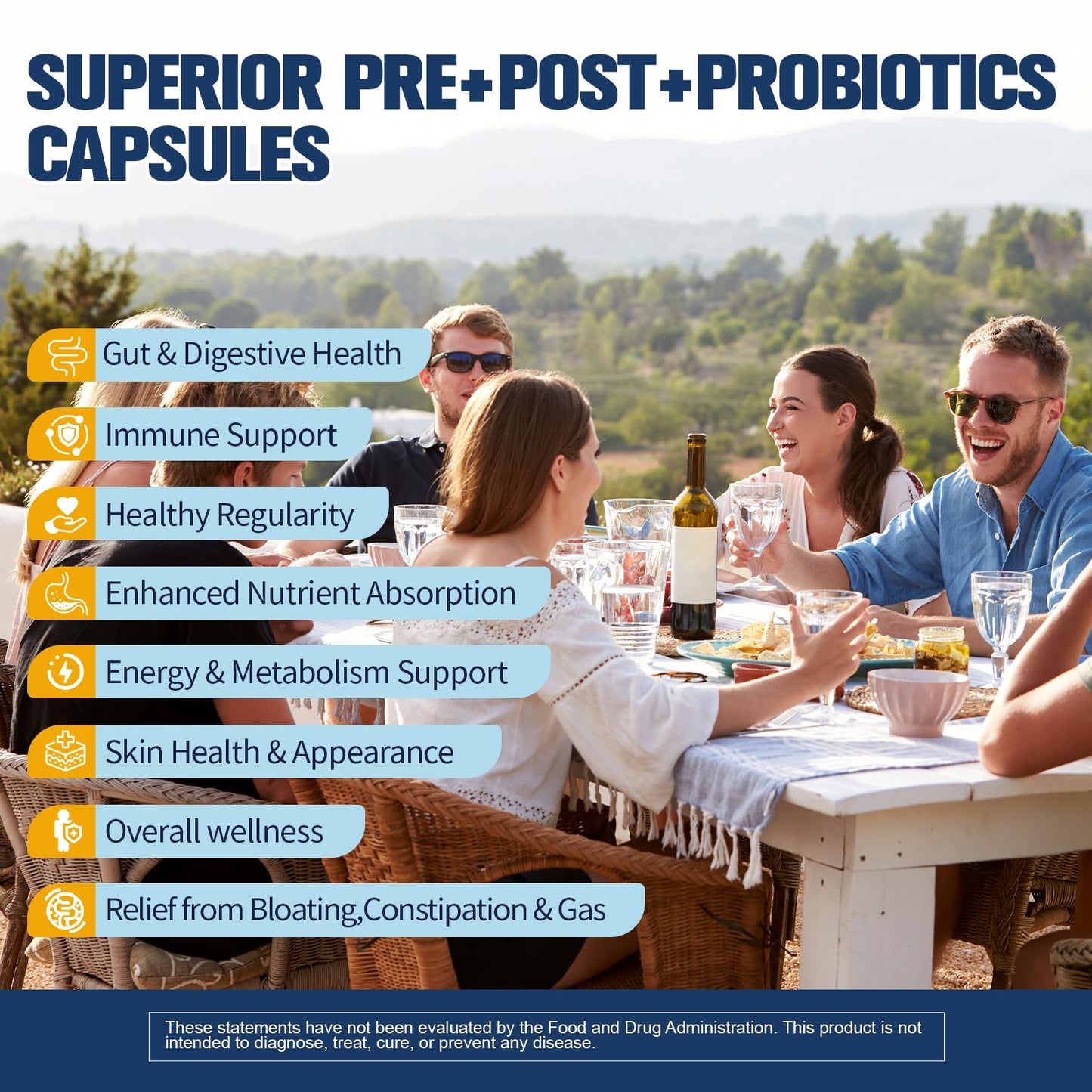Totaria 5-in-1 Probiotic Prebiotic & Postbiotic for Women Men, 60 Billion CFU 24 Strains w/Digestive Enzymes, Prebiotic Fiber, Slippery Elm, Daily Complete Immune, Gut Health, 120 Day Supply
