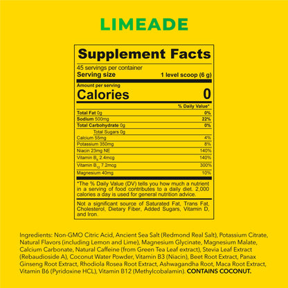 Redmond Re-Lyte Energy Electrolyte Mix, Raspberry Mango, 8.6oz Jar
