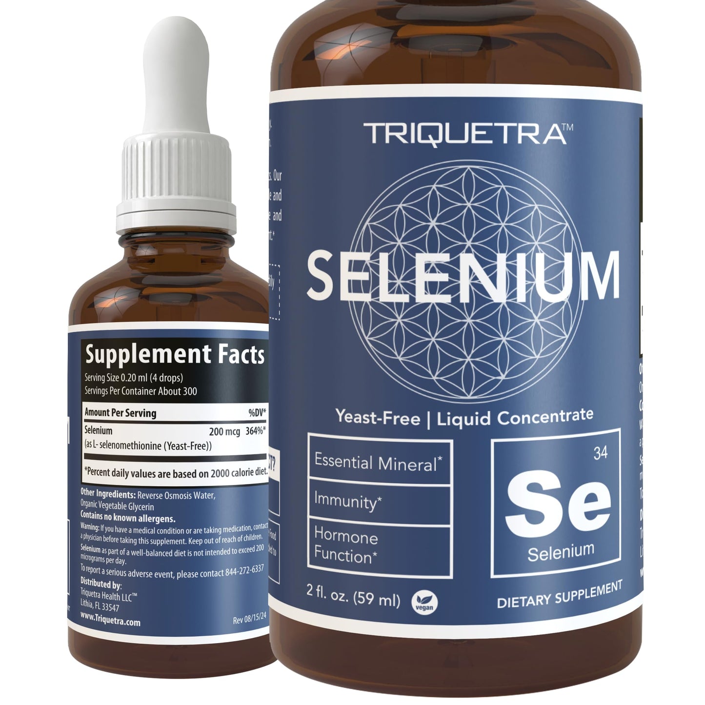 Total Selenium - 200 mcg, Plant-Based - Full Spectrum, Contains 4 Essential Organic Forms of Selenium Including Selenomethionine - Derived from Garlic - 60 Capsules
