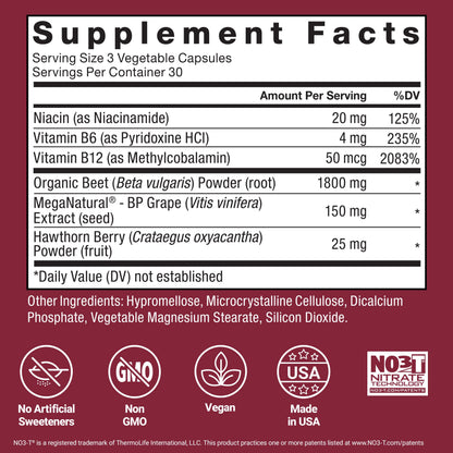 Force Factor Total Beets 1800mg Beet Root Capsules, Blood Pressure Support