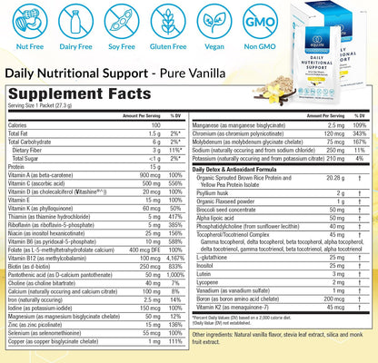 Equilife Daily Nutritional Support Travel Pks Bundle, Choc & Van, 28 Serv