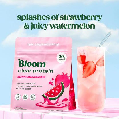 Bloom Clear Protein and Unflavored Creatine Bundle