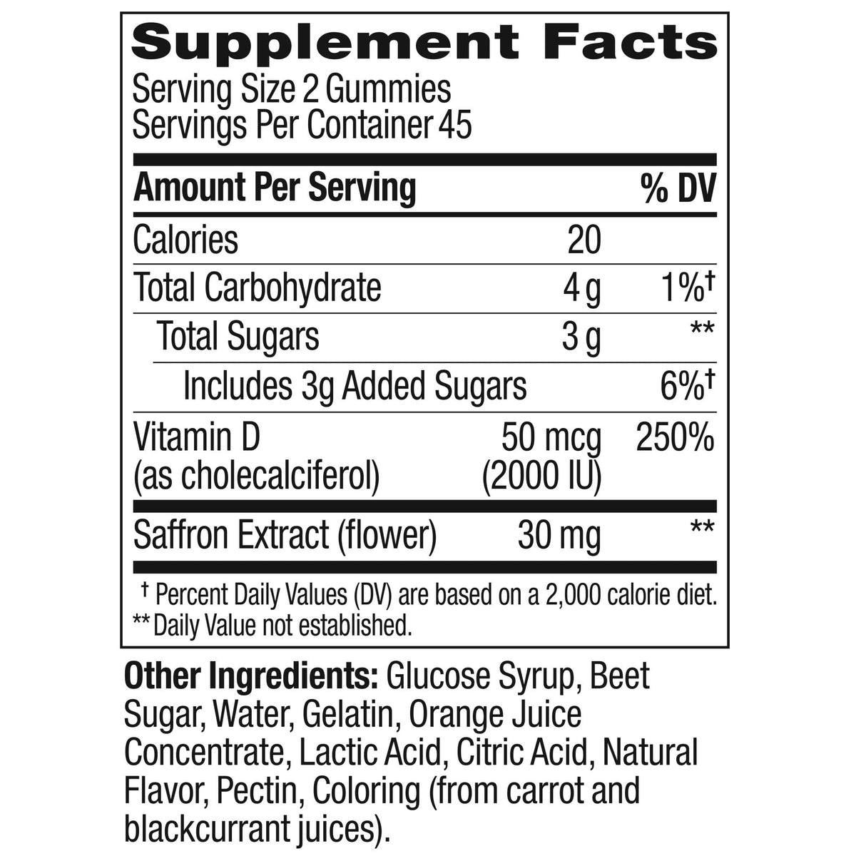 OLLY Hello Happy Gummy Worms, Mood Balance Support, Vitamin D, Saffron, Adult Chewa