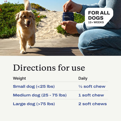 PetLab Co. Joint Care Chews for Dogs, 30 Soft Chews, Pork | Glucosamine, green-lipped mussel and omega-3s to support joint comfort, cartilage health and daily mobility