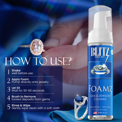 Blitz Gem & Jewelry Cleaner Concentrate Refill for Ultrasonic Machines 8 oz