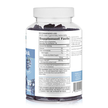 Himalaya USDA Organic Ashwagandha Root, 670 mg, 60 Day Supply, 60 Caplets