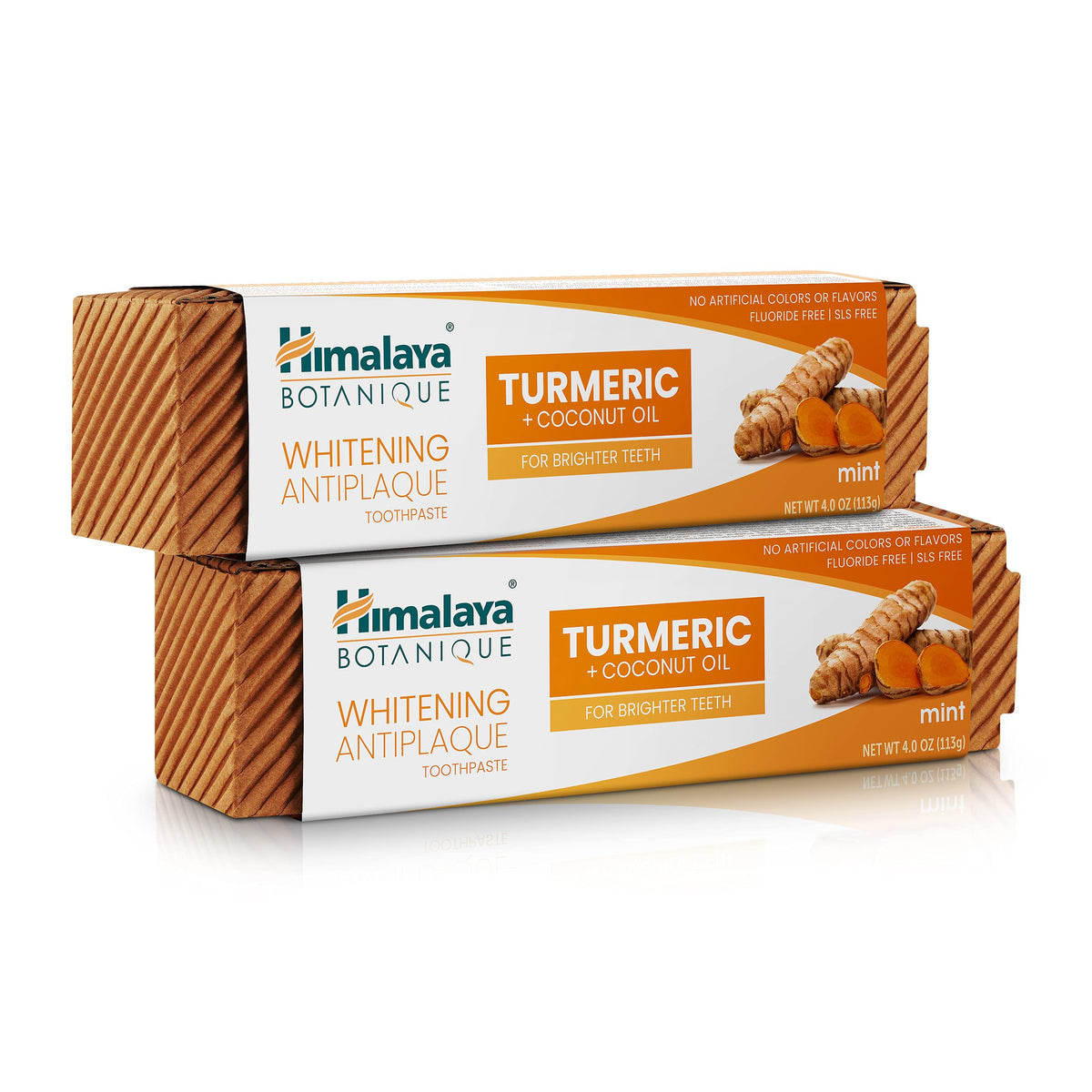 Himalaya Botanique Whitening Antiplaque Charcoal Toothpaste, 4 oz, 2 Pack