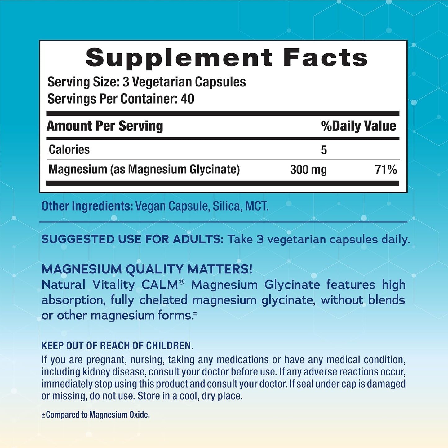 Natural Vitality Calm Magnesium, 120 CT