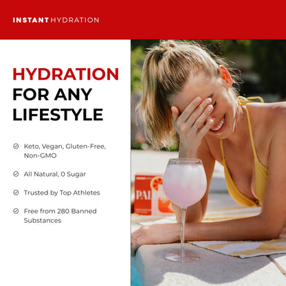 Instant Hydration Electrolytes Powder Packets - Watermelon Electrolyte Drink Mix - Zero Sugar - Keto, Vegan, Gluten-Free, Non-GMO - Boost Recovery, Brain Health, Muscle & Tissue Support- 30 Sticks