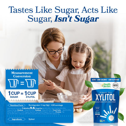 Health Garden Birch Xylitol Sweetener - Xylitol Sugar Substitute - 15 oz