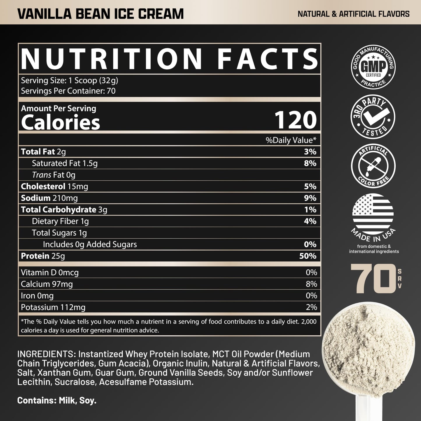 Nutrex Research IsoFit Whey Protein Powder Instantized 100% Whey Protein Isolate (30 Servings (Pack of 1), Vanilla Bean Ice Cream)