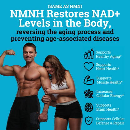 Black Forest NMN Supplements 1000mg (Nicotinamide Mononucleotide) 99% Pure, Stabilized Form, BioPerine® for Enhanced Bioavailability (60 Capsules) (NMN 1000mg per Serving) NAD Supplement for NAD