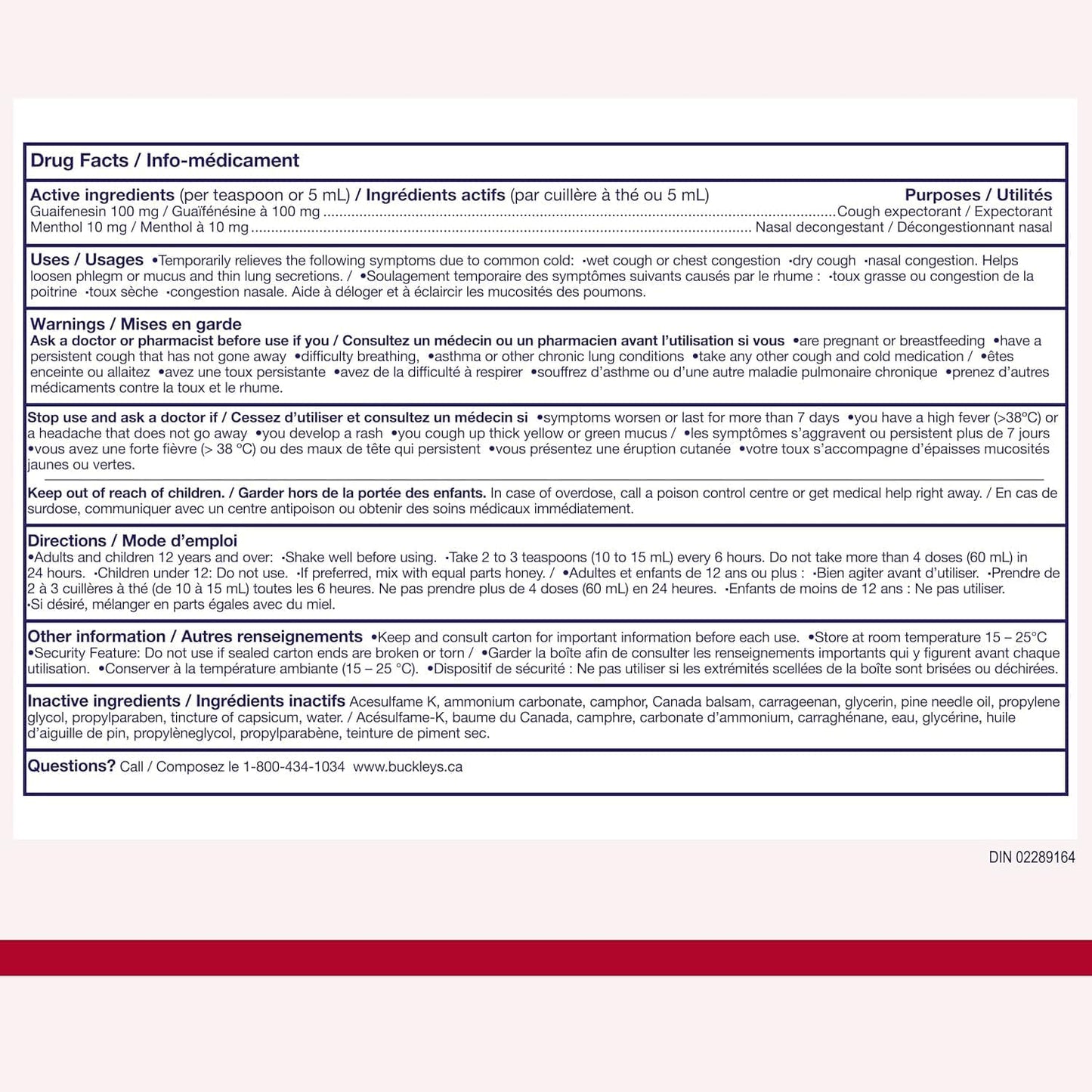 Buckley's Cough Chest Congestion (250mL)