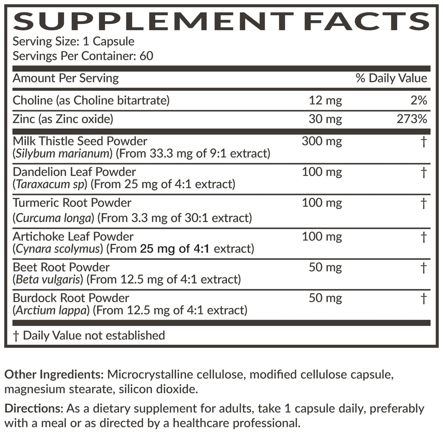 Futurebiotics Liver Detox Advanced Detox & Cleanse Formula Supports Healthy Liver Function with Milk Thistle, Dandelion Extract, Turmeric, Artichoke Leaf, & More, Non-GMO, 60 Vegetarian Capsules