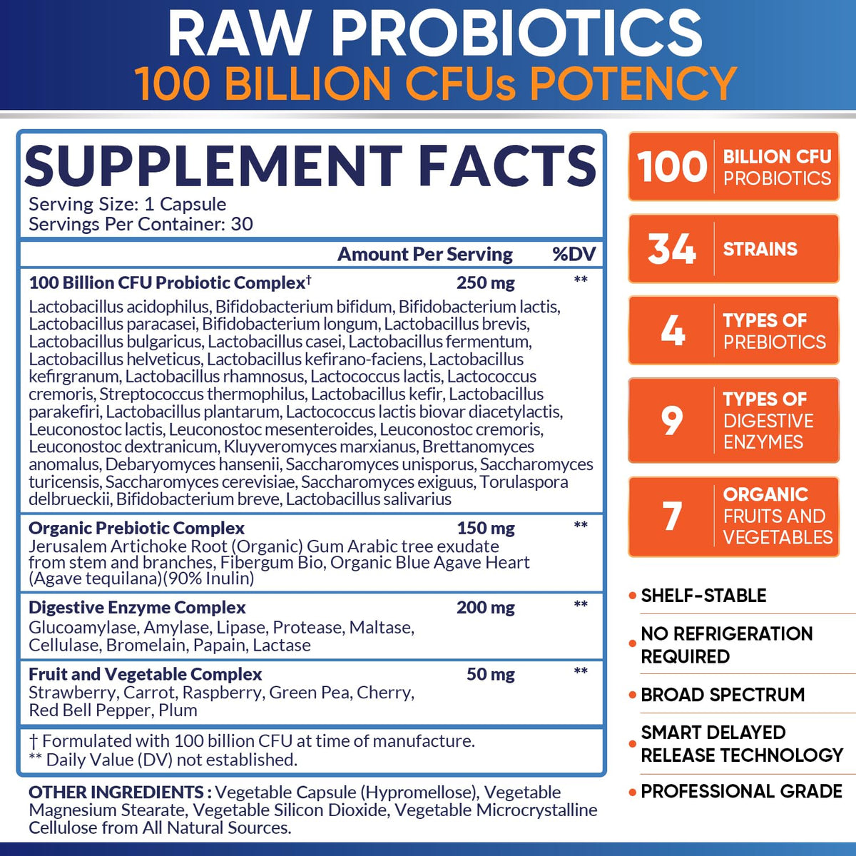 Organic Probiotics 100 Billion CFU, Dr Formulated Probiotics for Women, Probiotics