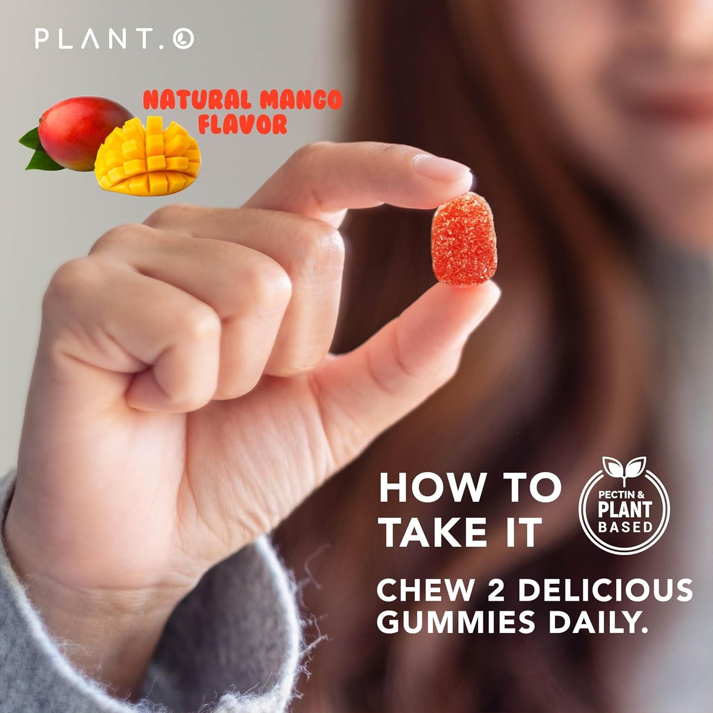 PLANT.O NUTRITION Lutein & Zeaxanthin Gummies - Delicious Vegan Eye Health Vitamins Clinically Studied 20mg Lutein and Zeaxanthin for Vision Clarity Dry Eye Relief and Blue Light Support
