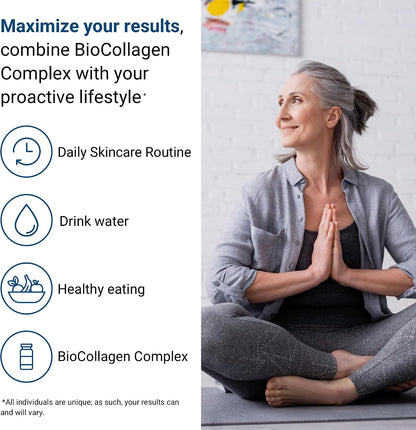 ActivatedYou BioCollagen Complex Plant-Based Collagen for Women & Men - Designed to Promote Skin Firmness, Muscle Strength & Hair Volume, 2 Daily Capsules Supports Youthful Appearance & Joint Mobility