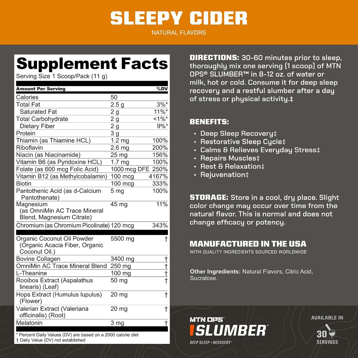 MTN OPS Slumber Gummies + Slumber Sleepy Cider Bundle