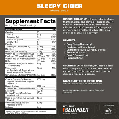 MTN OPS Slumber Gummies + Slumber Sleepy Cider Bundle