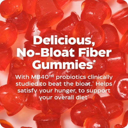 Enzymedica Fiber+ Prebiotic & Probiotic Gummies for Women & Men - 90 Count