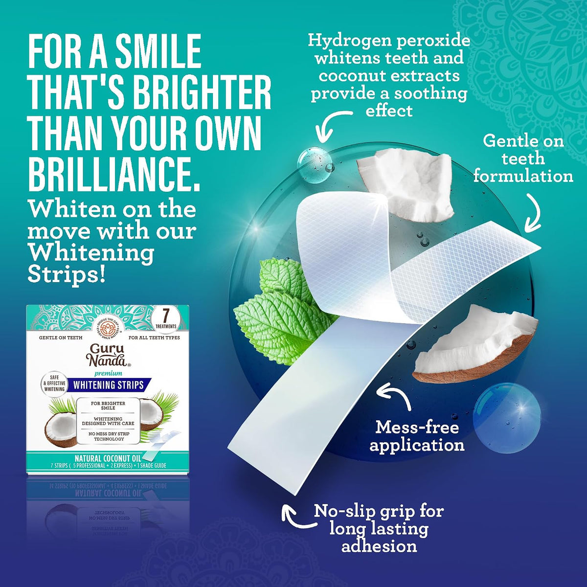 GuruNanda Total Smile Makeover Oral Care Kit, Teeth Whitening Kit(Regular)