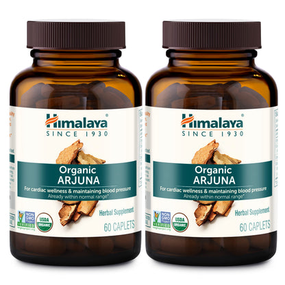 Himalaya USDA Organic Arjuna Capsules, Heart Health, 700 mg, 60 Caplets