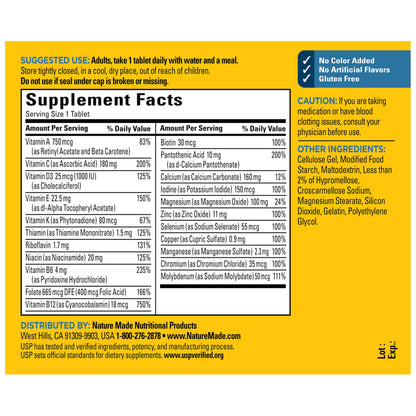 Nature Made Multivitamin for Him, Mens Multivitamins with No Iron, Daily Nutritional Support, Nature Made Multi Mens Vitamins & Minerals, 300 Tablets, 300 Day Supply