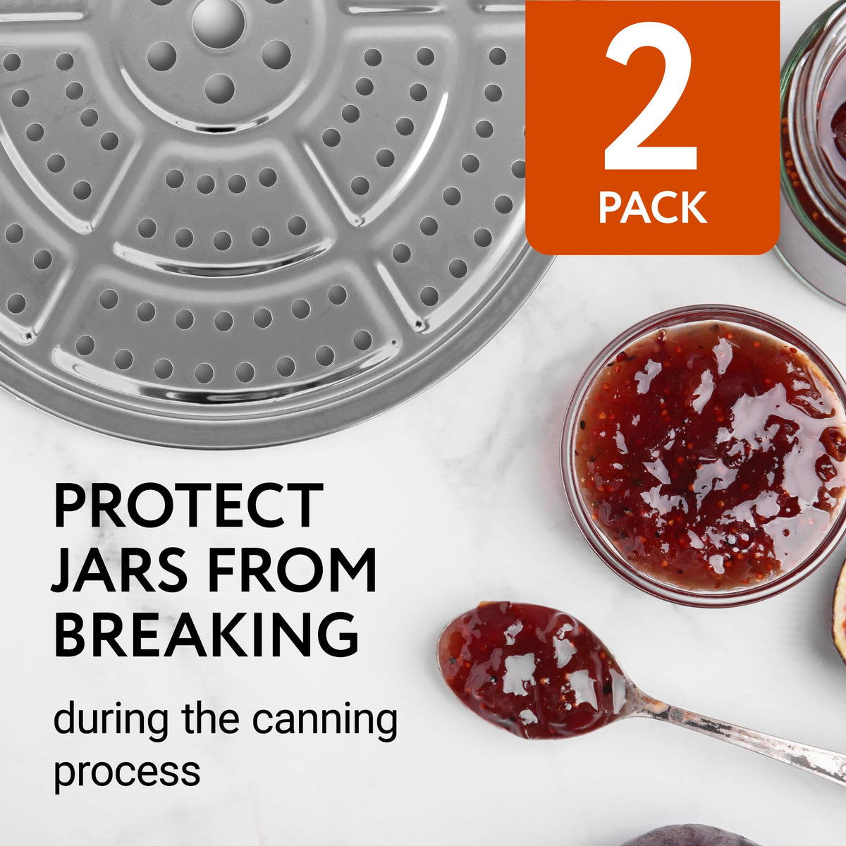 Impresa Products 2-Pack Pressure Canner Rack / Canning Rack for Pressure Cooker