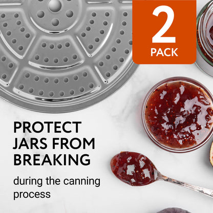 Impresa Products 2-Pack Pressure Canner Rack / Canning Rack for Pressure Cooker