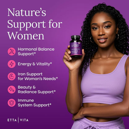 Primal Beef Organ Supplement for Women with Grass-Fed/Finished Ovary, Uterus, Liver, Kidney, Heart, Bone Matrix, Colostrum, Maca, Ashwagandha, Shatavari & Chasteberry - Energy Support - Made in USA