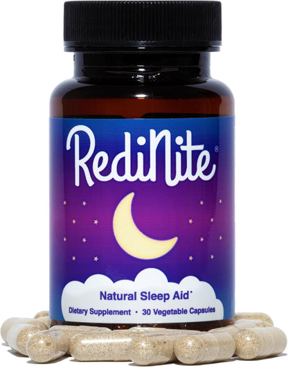 Natural Sleep Aid Supplement for Calm, Restful Nights, Vegan | Helps You Relax and Quiet Your Mind to Fall Asleep Faster, Stay Asleep Longer, and Wake Up Feeling Refreshed, 30-Day Supply