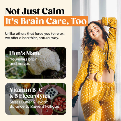 Venture Pal Calm Drink Mix, 12-in-1 Cortisol Reducer & Sleep Aid | Magnesium Glycinate, Ashwagandha, L-Theanine & Vitamin D, Calm Magnesium Powder for Relax & Focus, No Sugar, Non GMO
