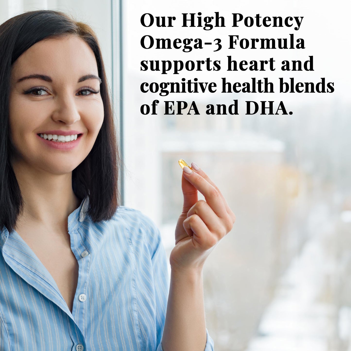 Basic Brands Smart Heart Omega-3 Fish Oil 1000 mg | Heart, Brain & Joint Health, Healthy Triglycerides, Purified Fish Oil, Non-GMO, Gluten-Free, 50 Softgels