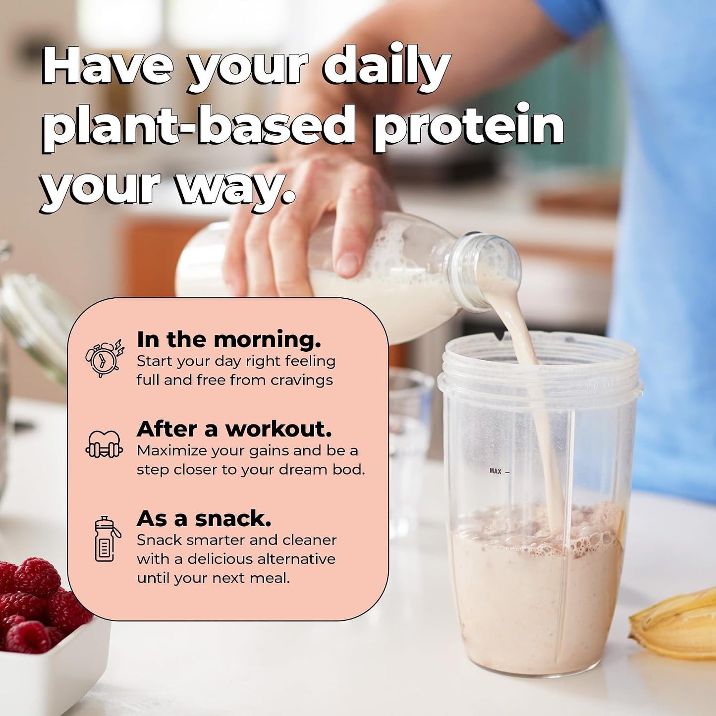 Future Kind Vegan Protein Powder, Vanilla, Pea Plant Protein for Lean Muscle with Iron & Fiber, Whey-Free, Sugar-Free, Soy-Free, Non-Dairy (34 Servings)