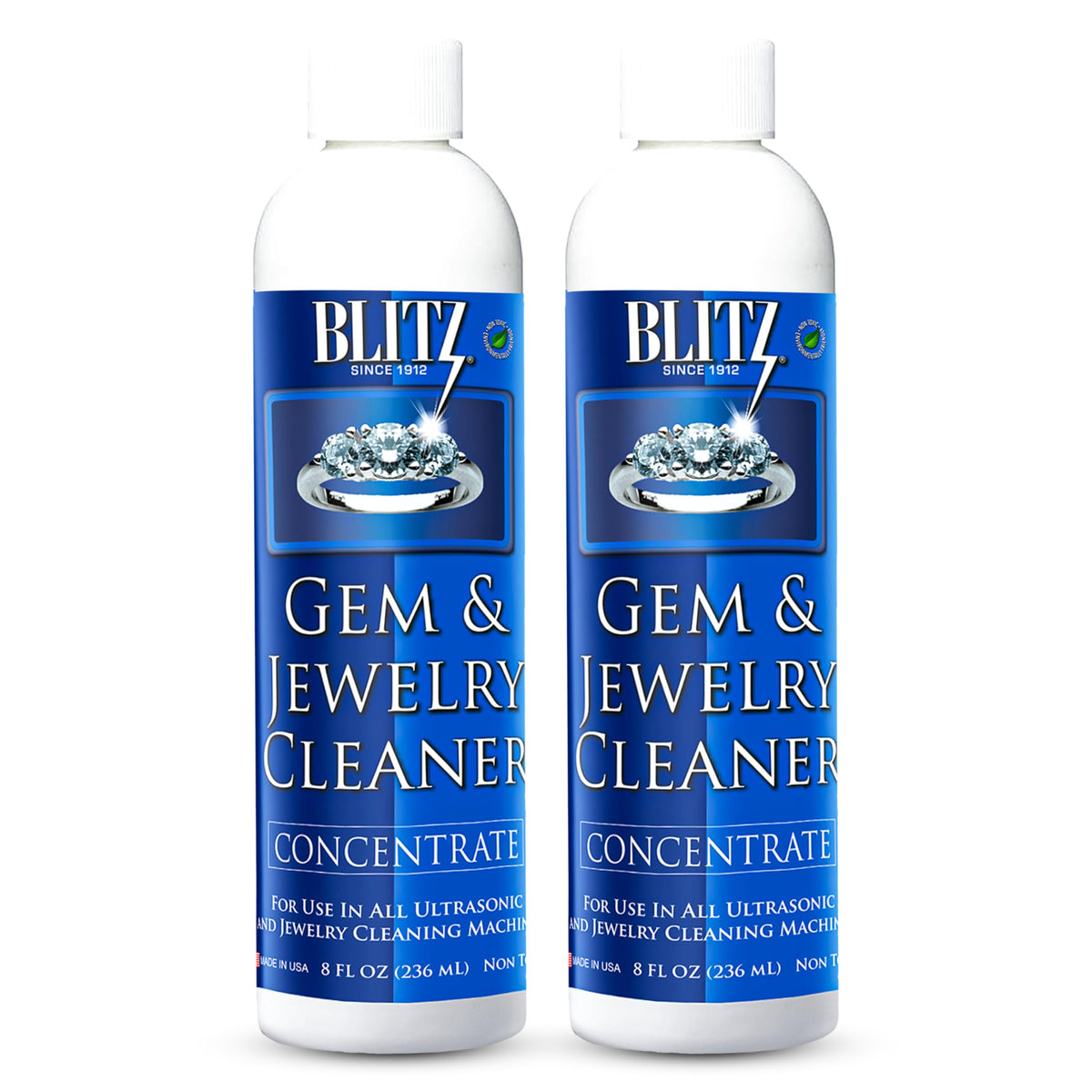 Blitz Gem & Jewelry Cleaner Concentrate Refill for Ultrasonic Machines 8 oz