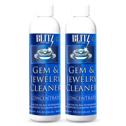 Blitz Gem & Jewelry Cleaner Concentrate Refill for Ultrasonic Machines 8 oz
