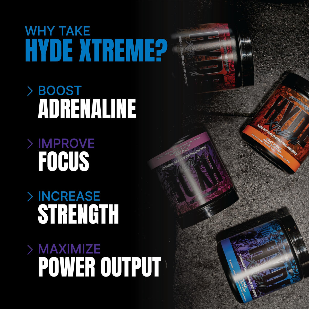 PROSUPPS Mr. Hyde Xtreme Pre-Workout Powder Energy Drink - Intense Sustained Energy