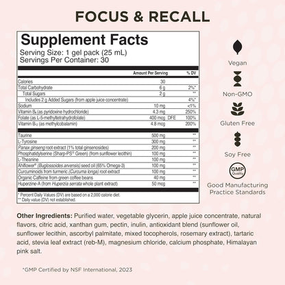 Healthycell Telomere Length + Focus & Recall Brain Supplement Bundle | Telomere Length Healthy Aging Supplement + Focus & Recall Brain Supplement for Memory, Focus & Concentration - Daily Duo
