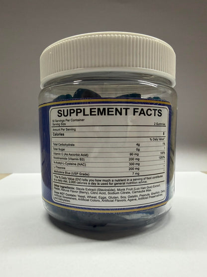 LILICARE Methylene Blue Gummies for Humans | Fast-Absorbing, Vegan, 120 Counts