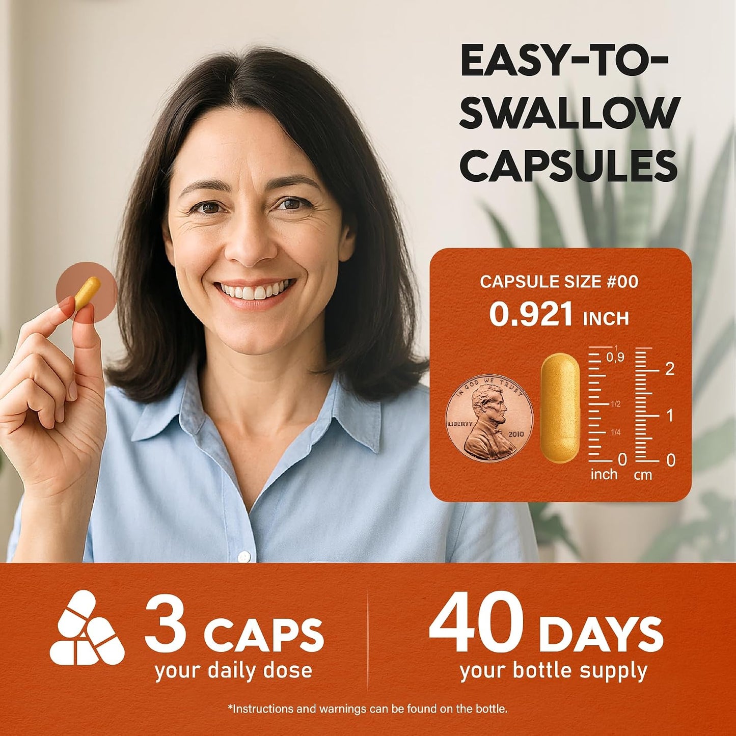 Turmeric Curcumin Supplement 2365 mg - Turmeric with Ginger & Black Pepper - Highly Bioavailable & Extra Strength 95% Curcuminoids - Antioxidant, Immunity & Joint Support - Lab Tested - 120 Capsules