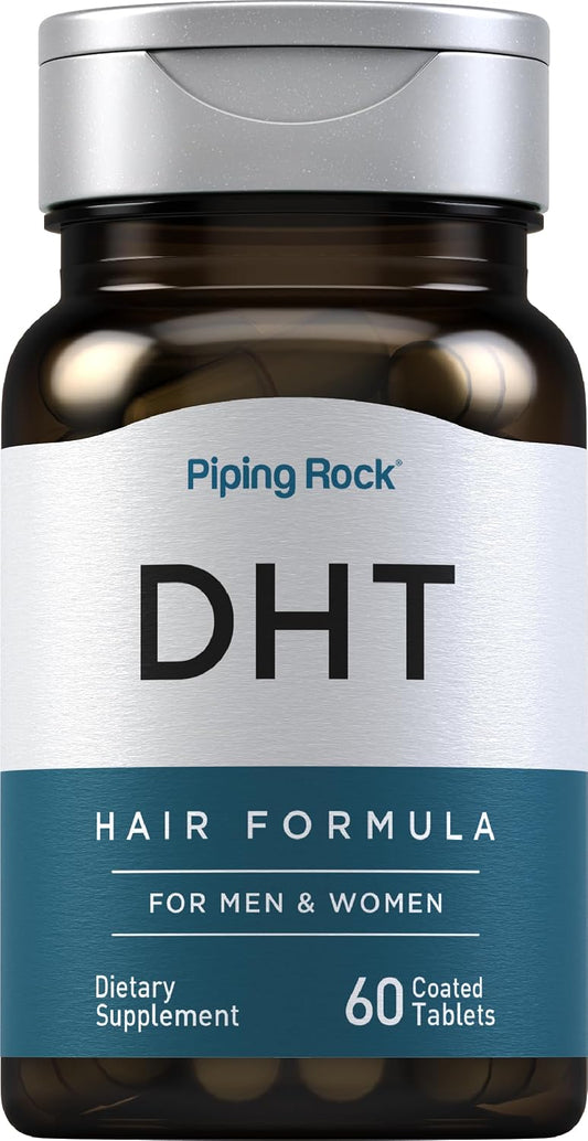 Piping Rock DHT Advanced Hair Formula Supplement | 60 Tablets | with Saw Palmetto, Pumpkin Seed and Phytosterol | for Men and Women | Non-GMO, Gluten Free