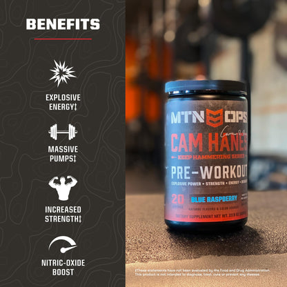 MTN OPS Yeti Pre-Workout Powder with Creatine, Tiger's Blood
