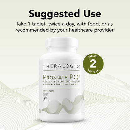 Theralogix Prostate PQ - Rye Grass Pollen Extract & Quercetin Supplement - 90-Day