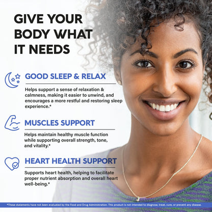 Magnesium Glycinate 500 mg - Chelated Supplement - High Absorption Form of Magnesium - Support for Sleep, Muscle & Heart Health - for Women & Men - Lab Tested & Non-GMO - 240 Capsules