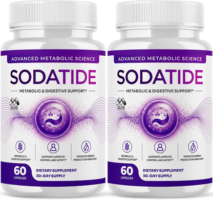 Sodatide Capsules , Soda Tide Weight Management Pills 2-Pack 120 Capsules