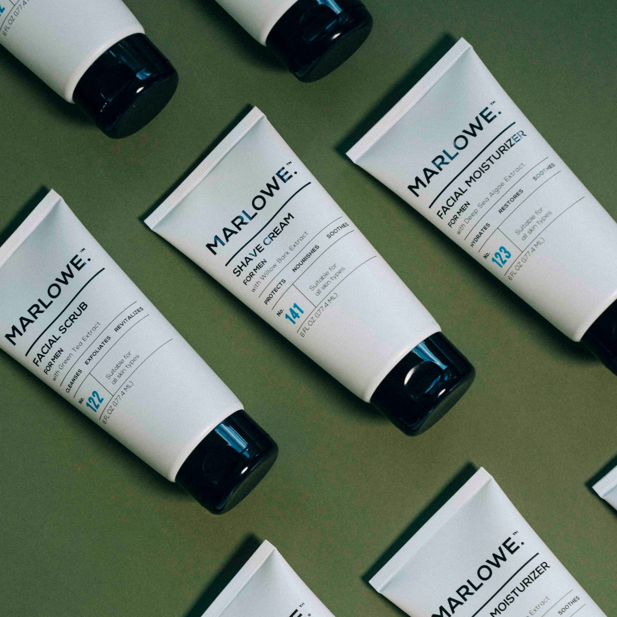 MARLOWE. No. 141 Shave Cream 6 oz, with Shea Butter & Coconut Oil, Conditioning Shaving