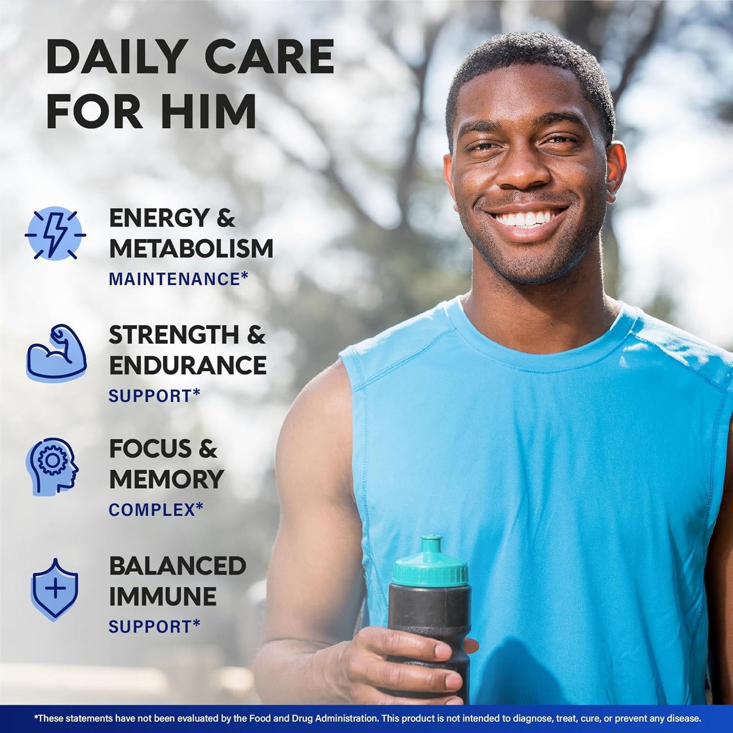 Multivitamin for Men - B-Complex | Whole Foods & Enzymes - Energy, Focus & Brain | Men's Health Complex - 46in1 Mens Multivitamin - Bioavailable & Gentle on Stomach - Lab Tested - 90 Capsules, 1/Day